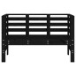 vidaXL Gartenbank Schwarz 111,5x53x71 cm Massivholz Kiefer vidaXL Gartenbank Schwarz 111,5x53x71 cm Massivholz Kiefer