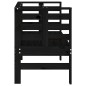 vidaXL Gartenbank Schwarz 111,5x53x71 cm Massivholz Kiefer vidaXL Gartenbank Schwarz 111,5x53x71 cm Massivholz Kiefer