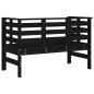 vidaXL Gartenbank Schwarz 111,5x53x71 cm Massivholz Kiefer vidaXL Gartenbank Schwarz 111,5x53x71 cm Massivholz Kiefer