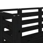 vidaXL Gartenbank Schwarz 111,5x53x71 cm Massivholz Kiefer vidaXL Gartenbank Schwarz 111,5x53x71 cm Massivholz Kiefer
