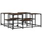 vidaXL Couchtisch Räuchereiche 91x91x40 cm Holzwerkstoff vidaXL Couchtisch Räuchereiche 91x91x40 cm Holzwerkstoff