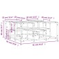 vidaXL Couchtisch Räuchereiche 91x91x40 cm Holzwerkstoff vidaXL Couchtisch Räuchereiche 91x91x40 cm Holzwerkstoff