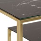 vidaXL Konsolentisch Golden Edelstahl und Hartglas vidaXL Konsolentisch Golden Edelstahl und Hartglas