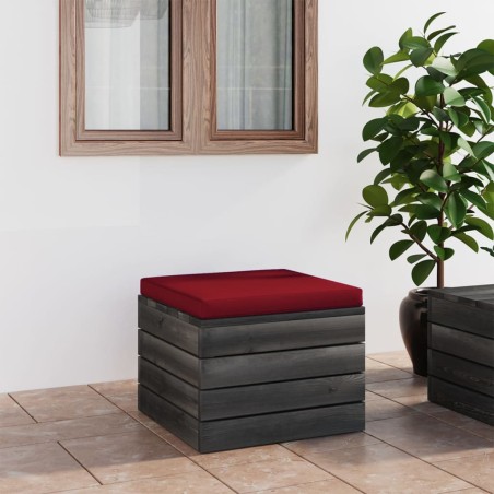 vidaXL Garten-Paletten-Hocker mit Sitzkissen Kiefernholz