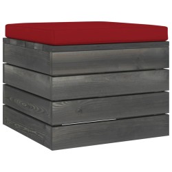 vidaXL Garten-Paletten-Hocker mit Sitzkissen Kiefernholz