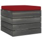 vidaXL Garten-Paletten-Hocker mit Sitzkissen Kiefernholz vidaXL Garten-Paletten-Hocker mit Sitzkissen Kiefernholz