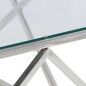 vidaXL Couchtisch Silbern Edelstahl und Hartglas vidaXL Couchtisch Silbern Edelstahl und Hartglas