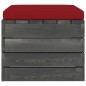 vidaXL Garten-Paletten-Hocker mit Sitzkissen Kiefernholz vidaXL Garten-Paletten-Hocker mit Sitzkissen Kiefernholz