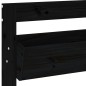 vidaXL Wand-Pflanzkübel 3 Fächer 60x18,5x110 cm Schwarz Kiefernholz vidaXL Wand-Pflanzkübel 3 Fächer 60x18,5x110 cm Schwarz Kiefernholz