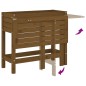 vidaXL Pflanzkasten mit Klappbarer Tischplatte Honigbraun Massivholz vidaXL Pflanzkasten mit Klappbarer Tischplatte Honigbraun Massivholz