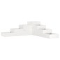 vidaXL Pflanzentreppe 4 Stufen 106x104,5x36 cm Weiß Massivholz Kiefer vidaXL Pflanzentreppe 4 Stufen 106x104,5x36 cm Weiß Massivholz Kiefer