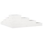 vidaXL Pflanzentreppe 4 Stufen 106x104,5x36 cm Weiß Massivholz Kiefer vidaXL Pflanzentreppe 4 Stufen 106x104,5x36 cm Weiß Massivholz Kiefer