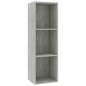 vidaXL Bücherregal/TV-Schrank Betongrau 36x30x114 cm Holzwerkstoff vidaXL Bücherregal/TV-Schrank Betongrau 36x30x114 cm Holzwerkstoff