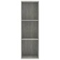 vidaXL Bücherregal/TV-Schrank Betongrau 36x30x114 cm Holzwerkstoff vidaXL Bücherregal/TV-Schrank Betongrau 36x30x114 cm Holzwerkstoff