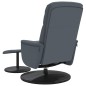 vidaXL Relaxsessel mit Hocker Dunkelgrau Samt vidaXL Relaxsessel mit Hocker Dunkelgrau Samt