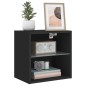 vidaXL Wand-Nachttische mit LED-Leuchten 2 Stk. Schwarz vidaXL Wand-Nachttische mit LED-Leuchten 2 Stk. Schwarz