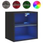 vidaXL Wand-Nachttische mit LED-Leuchten 2 Stk. Schwarz vidaXL Wand-Nachttische mit LED-Leuchten 2 Stk. Schwarz