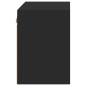 vidaXL Wand-Nachttische mit LED-Leuchten 2 Stk. Schwarz vidaXL Wand-Nachttische mit LED-Leuchten 2 Stk. Schwarz