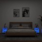 vidaXL Wand-Nachttische mit LED-Leuchten 2 Stk. Weiß vidaXL Wand-Nachttische mit LED-Leuchten 2 Stk. Weiß