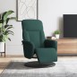 vidaXL Relaxsessel mit Fußteil Dunkelgrün Samt vidaXL Relaxsessel mit Fußteil Dunkelgrün Samt
