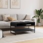 vidaXL Couchtisch Schwarz 90x50x45 cm Holzwerkstoff vidaXL Couchtisch Schwarz 90x50x45 cm Holzwerkstoff