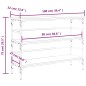 vidaXL Konsolentisch Schwarz 100x32x75 cm Holzwerkstoff vidaXL Konsolentisch Schwarz 100x32x75 cm Holzwerkstoff