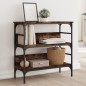 vidaXL Konsolentisch Räuchereiche 75x32x75 cm Holzwerkstoff vidaXL Konsolentisch Räuchereiche 75x32x75 cm Holzwerkstoff