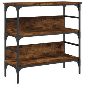 vidaXL Konsolentisch Räuchereiche 75x32x75 cm Holzwerkstoff