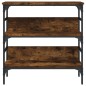 vidaXL Konsolentisch Räuchereiche 75x32x75 cm Holzwerkstoff vidaXL Konsolentisch Räuchereiche 75x32x75 cm Holzwerkstoff