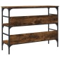vidaXL Konsolentisch Räuchereiche 100x32x75 cm Holzwerkstoff vidaXL Konsolentisch Räuchereiche 100x32x75 cm Holzwerkstoff