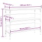 vidaXL Konsolentisch Braun Eichen-Optik 100x32x75 cm Holzwerkstoff vidaXL Konsolentisch Braun Eichen-Optik 100x32x75 cm Holzwerkstoff