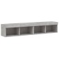 vidaXL TV-Schränke mit LED-Leuchten 2 Stk. Betongrau 80x30x30 cm vidaXL TV-Schränke mit LED-Leuchten 2 Stk. Betongrau 80x30x30 cm