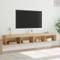 vidaXL TV-Schränke mit LED-Leuchten 2 Stk. Sonoma-Eiche 100x30x30 cm