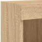 vidaXL TV-Schränke mit LED-Leuchten 2 Stk. Sonoma-Eiche 100x30x30 cm