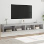 vidaXL TV-Schränke mit LED-Leuchten 2 Stk. Betongrau 100x30x30 cm vidaXL TV-Schränke mit LED-Leuchten 2 Stk. Betongrau 100x30x30 cm