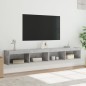 vidaXL TV-Schränke mit LED-Leuchten 2 Stk. Betongrau 100x30x30 cm vidaXL TV-Schränke mit LED-Leuchten 2 Stk. Betongrau 100x30x30 cm