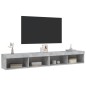 vidaXL TV-Schränke mit LED-Leuchten 2 Stk. Betongrau 100x30x30 cm vidaXL TV-Schränke mit LED-Leuchten 2 Stk. Betongrau 100x30x30 cm