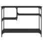 vidaXL Konsolentisch mit Ablagen Schwarz 100x35x75 cm vidaXL Konsolentisch mit Ablagen Schwarz 100x35x75 cm