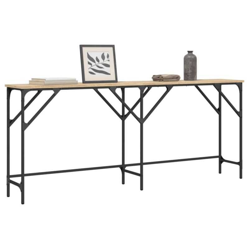 vidaXL Konsolentisch Sonoma-Eiche 180x29x75 cm Holzwerkstoff vidaXL Konsolentisch Sonoma-Eiche 180x29x75 cm Holzwerkstoff