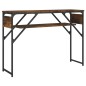 vidaXL Konsolentisch mit Ablage Räuchereiche 105x30x75cm Holzwerkstoff vidaXL Konsolentisch mit Ablage Räuchereiche 105x30x75cm Holzwerkstoff