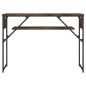 vidaXL Konsolentisch mit Ablage Räuchereiche 105x30x75cm Holzwerkstoff vidaXL Konsolentisch mit Ablage Räuchereiche 105x30x75cm Holzwerkstoff