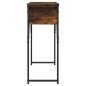 vidaXL Konsolentisch mit Ablage Räuchereiche 105x30x75cm Holzwerkstoff vidaXL Konsolentisch mit Ablage Räuchereiche 105x30x75cm Holzwerkstoff