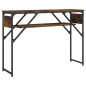 vidaXL Konsolentisch mit Ablage Räuchereiche 105x30x75cm Holzwerkstoff vidaXL Konsolentisch mit Ablage Räuchereiche 105x30x75cm Holzwerkstoff