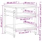 vidaXL Couchtisch Schwarz 40x40x45 cm Holzwerkstoff vidaXL Couchtisch Schwarz 40x40x45 cm Holzwerkstoff