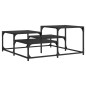 vidaXL Couchtisch Schwarz 87,5x87,5x40 cm Holzwerkstoff vidaXL Couchtisch Schwarz 87,5x87,5x40 cm Holzwerkstoff