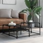 vidaXL Couchtisch Schwarz 87,5x87,5x40 cm Holzwerkstoff vidaXL Couchtisch Schwarz 87,5x87,5x40 cm Holzwerkstoff