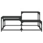 vidaXL Couchtisch Schwarz 87,5x87,5x40 cm Holzwerkstoff vidaXL Couchtisch Schwarz 87,5x87,5x40 cm Holzwerkstoff