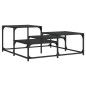 vidaXL Couchtisch Schwarz 87,5x87,5x40 cm Holzwerkstoff vidaXL Couchtisch Schwarz 87,5x87,5x40 cm Holzwerkstoff