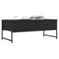 vidaXL Couchtisch Schwarz 101x49x39,5 cm Holzwerkstoff vidaXL Couchtisch Schwarz 101x49x39,5 cm Holzwerkstoff