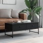 vidaXL Couchtisch Schwarz 101x49x39,5 cm Holzwerkstoff vidaXL Couchtisch Schwarz 101x49x39,5 cm Holzwerkstoff